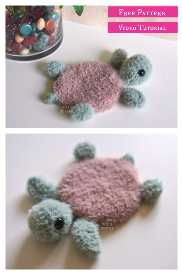 Turtle Mug Rug Free Crochet Pattern and Video Tutorial