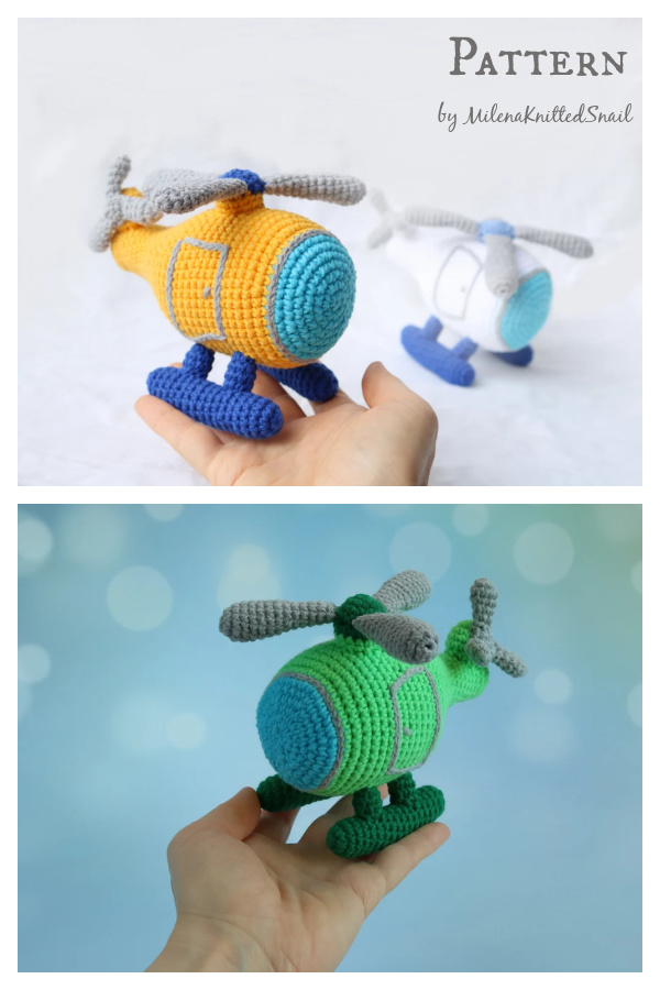 Amigurumi Helicopter Toy Crochet Pattern