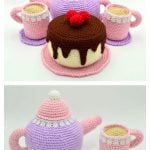 Amigurumi Tea Set and Cake Crochet Pattern