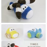 Amigurumi Vehicles Car Airplane Helicopter Crochet Pattern