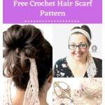 Berry Good Hair Day Hair Scarf Free Crochet Pattern