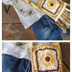 Boho Sunflower Bag Free Crochet Pattern