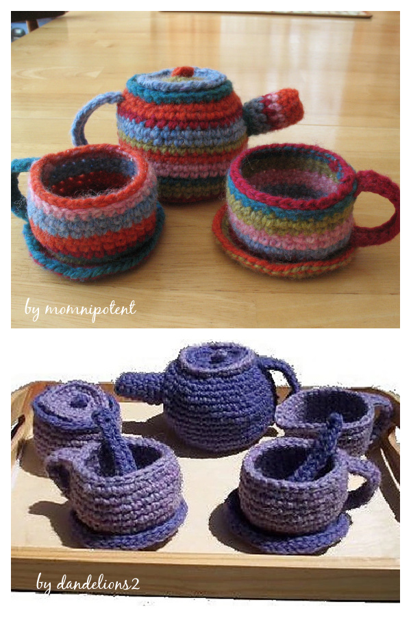 Dreamy Days Tea Set Free Crochet Pattern