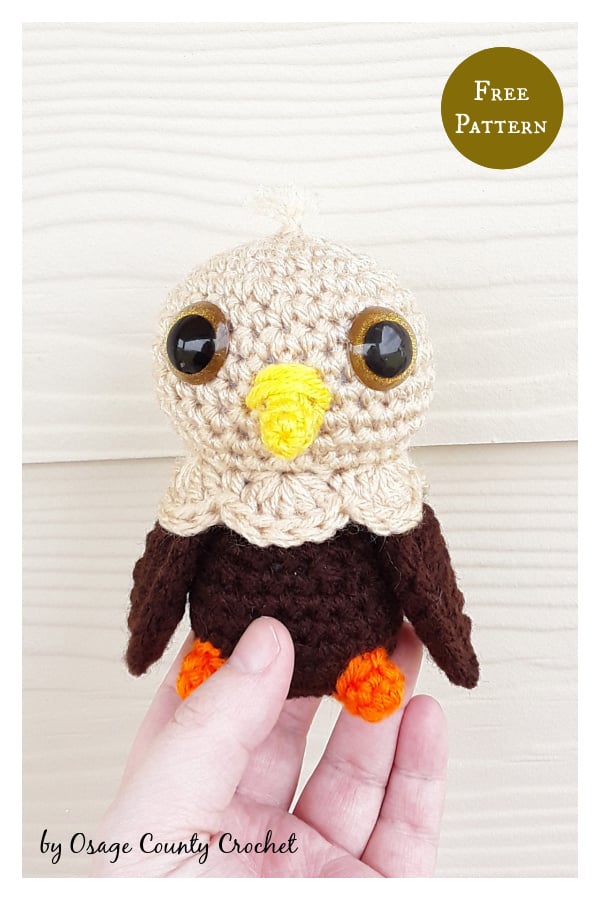 Ezra the Baby Eagle Free Crochet Pattern