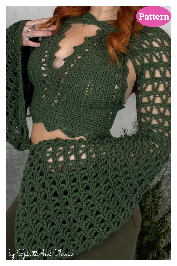 Fae Top and Sleeves Crochet Pattern