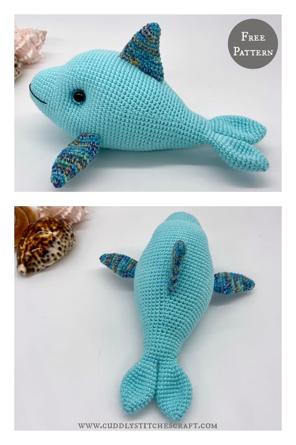 Flipper the Dolphin Free Crochet Pattern