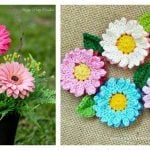 Gerbera Flower Crochet Patterns