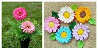 Gerbera Flower Crochet Patterns