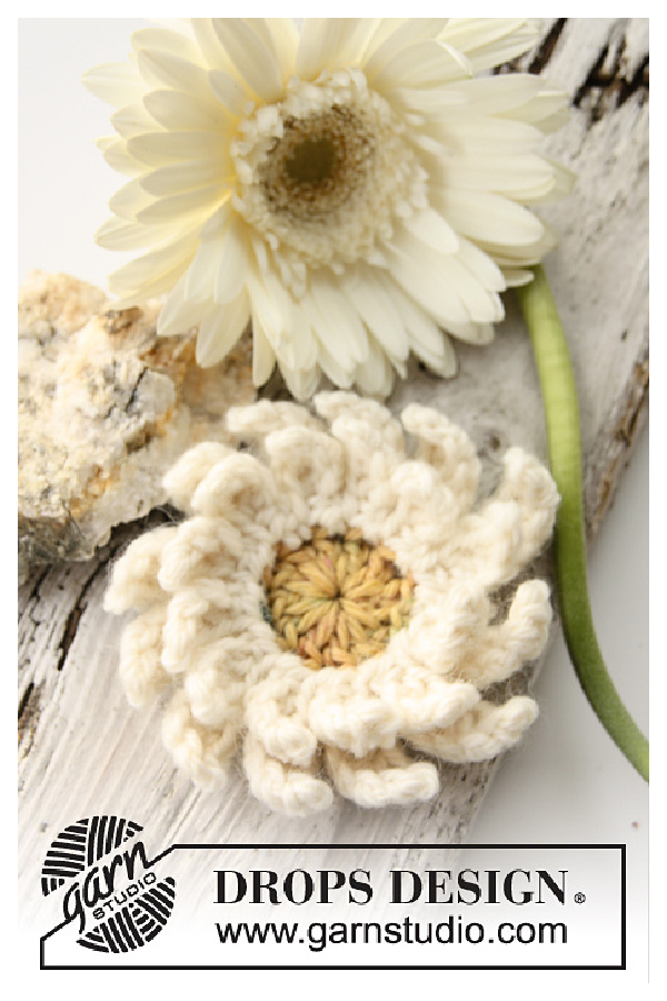 Gerbera Flower Free Crochet Pattern