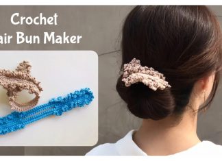 How to Crochet Hair Bun Maker Video Tutorial