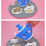 Kawaii Ami Tea Set Free Crochet Pattern