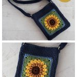 Sassy Sunflower Crossbody Bag Free Crochet Pattern