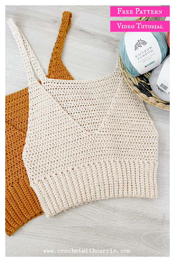 2 patterns FREE. 4 crochet crop tops. 3 lacy tops + 1 fringed top Crochet  Pattern Pack. Instant download_ PKCT2 Crochet pattern by AKARImc, Knitting  Patterns