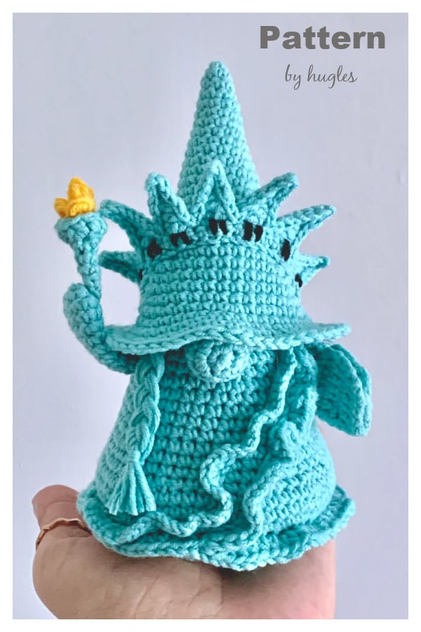 Statue of Liberty Gnome Crochet Pattern