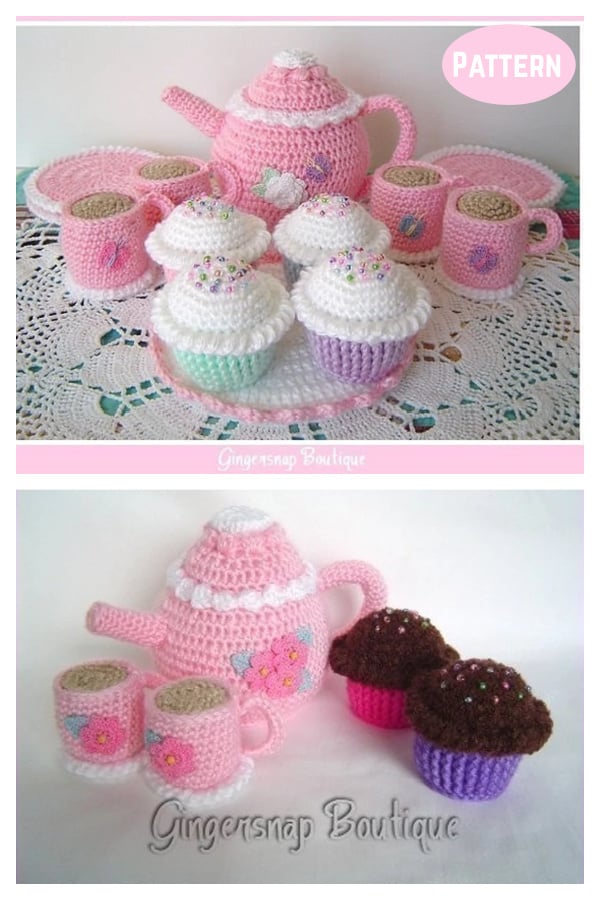 Tea Set Crochet Pattern