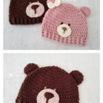 Baby Bear Hat Boys & Girls Free Crochet Pattern