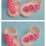 Baby Flap Summer Sandals Free Crochet Pattern and Video Tutorial