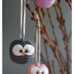 Baby Owl Keychain Free Crochet Pattern