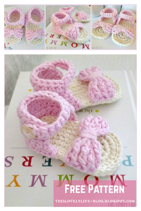 Baby Sandals Free Crochet Pattern