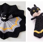 Batman Lovey Security Blanket Free Crochet Pattern