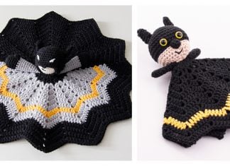 Batman Lovey Security Blanket Free Crochet Pattern