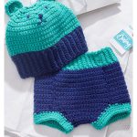 Bear Hat and Diaper Cover Free Crochet Pattern