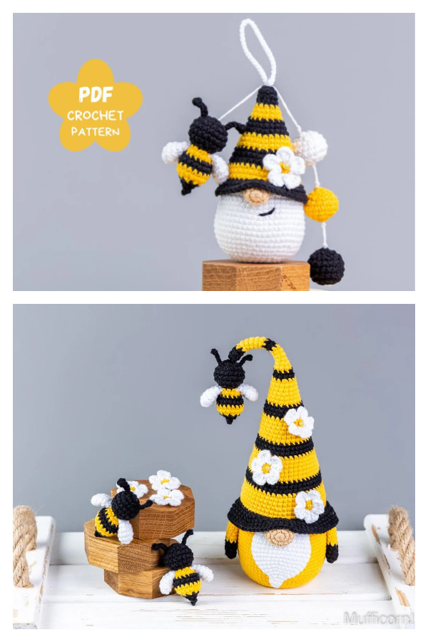 Bee Gnome Crochet Patterns