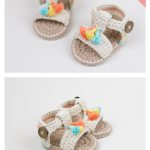 Boho Baby Sandals Free Crochet Pattern