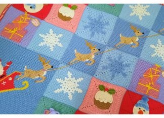 Christmas Advent Blanket Free Crochet Pattern