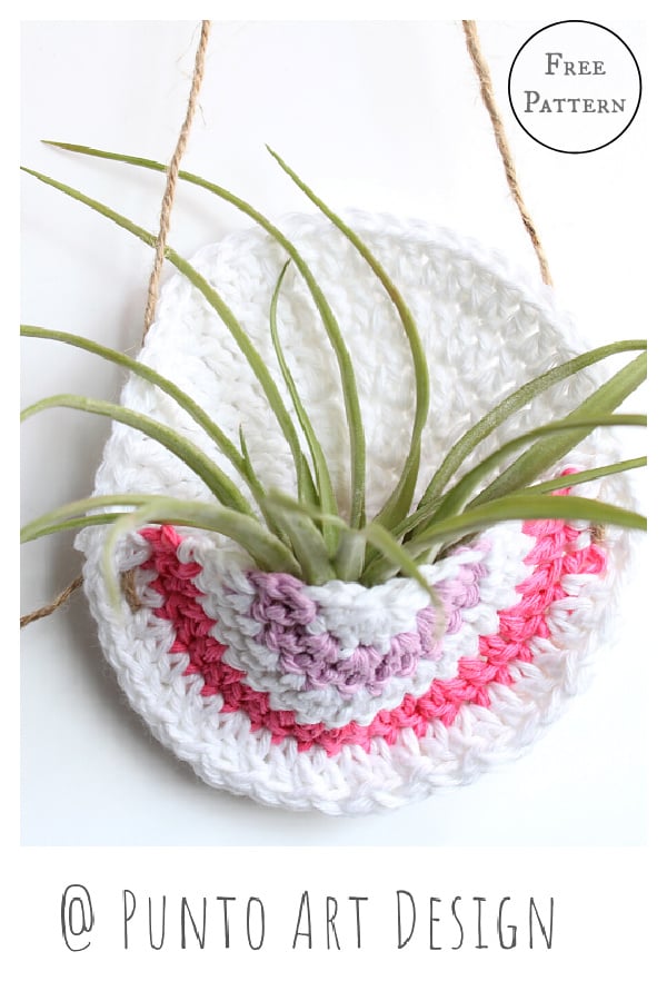 Circular Hanging Pocket Free Crochet Pattern