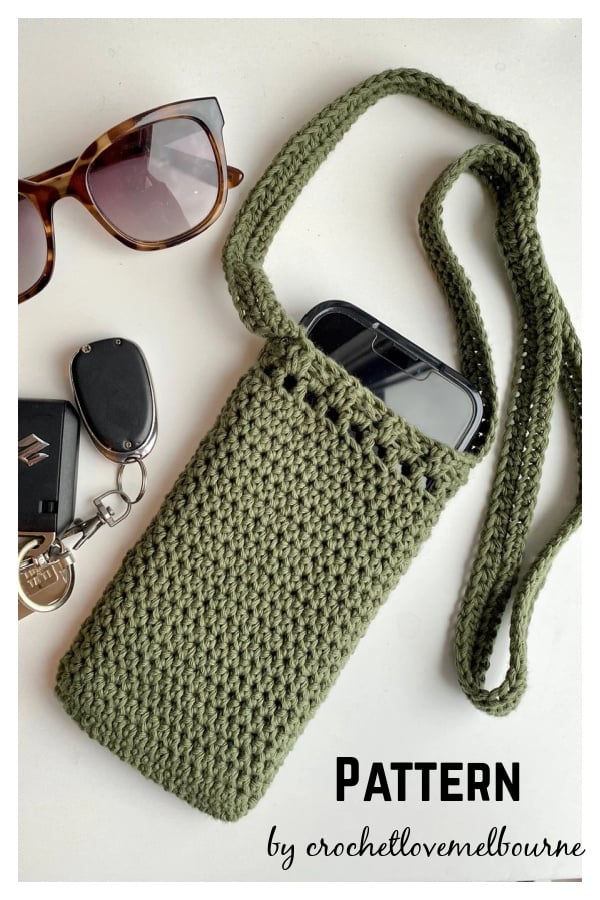 Crossbody Cell Phone Bag Crochet Pattern