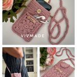 Crossbody Phone Bag with Pocket Crochet Pattern