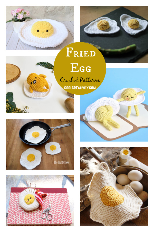 Fried Egg Crochet Patterns 