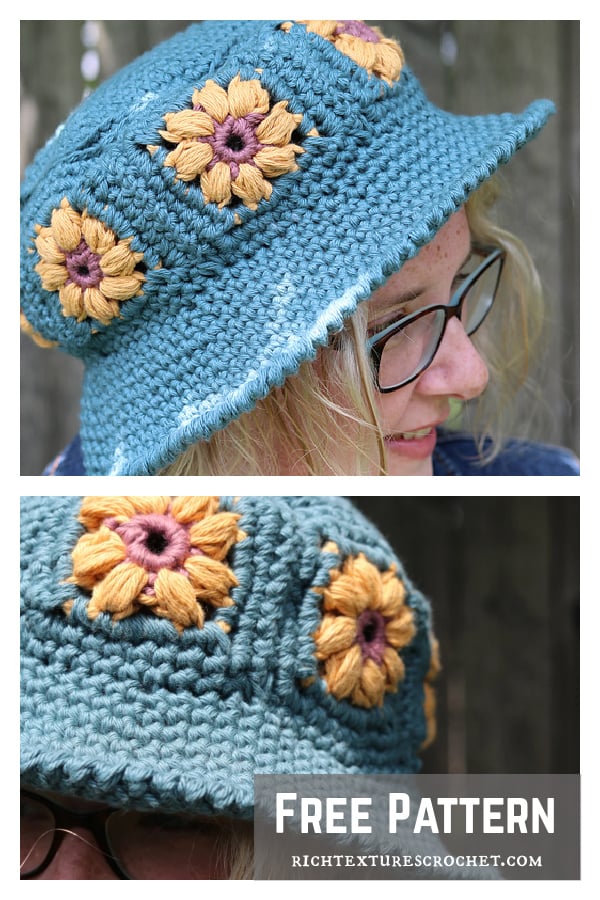 Garden Bucket Hat Free Crochet Pattern
