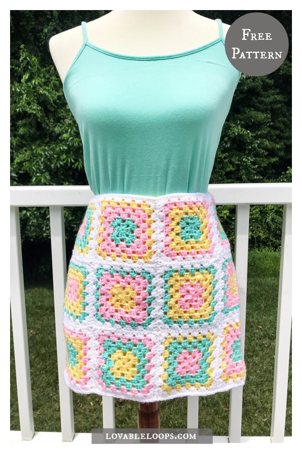 Granny Square Apron Free Crochet Pattern