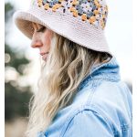 Granny Square Bucket Hat Free Crochet Pattern