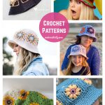 Granny Square Bucket Hat Crochet Patterns