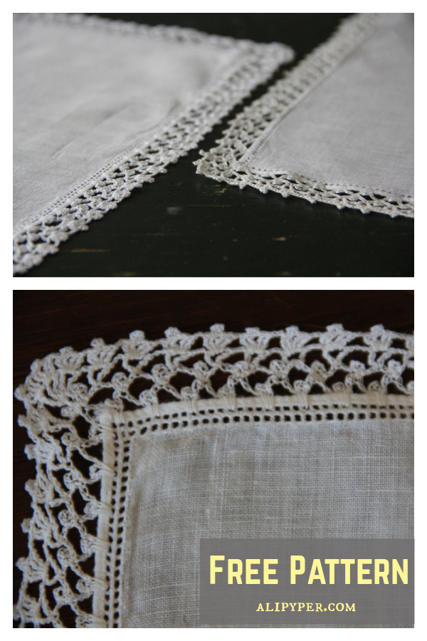 Handkerchief Edging Free Crochet Pattern 