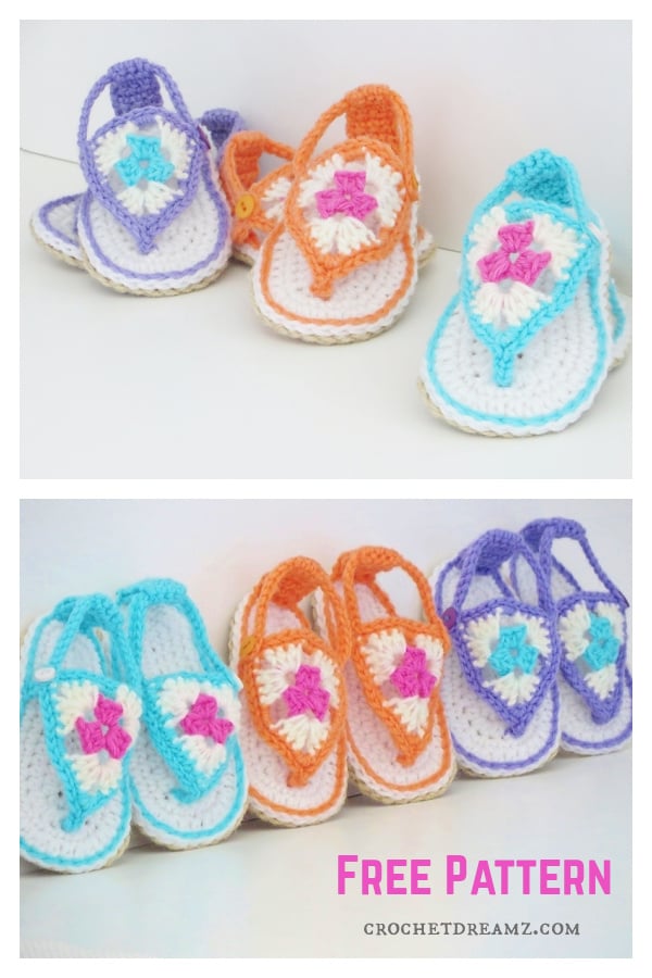 Happy Feet Sandals Free Crochet Pattern