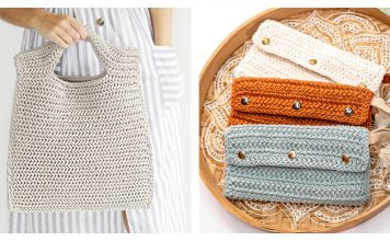 Herringbone Bag Free Crochet Patterns