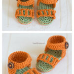 Honeysuckle Baby Sandals Free Crochet Pattern