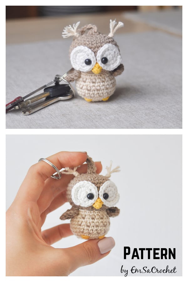 Keychain Owl Crochet Pattern