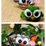 Little Owl Keychain Free Crochet Pattern