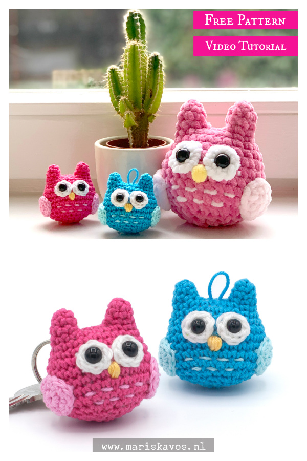 Crochet Keychain Class: Make A Crochet Owl Keychain