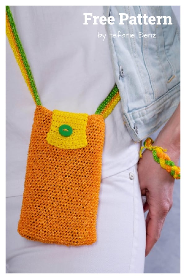 Mobile Phone Cross Bag Free Crochet Pattern