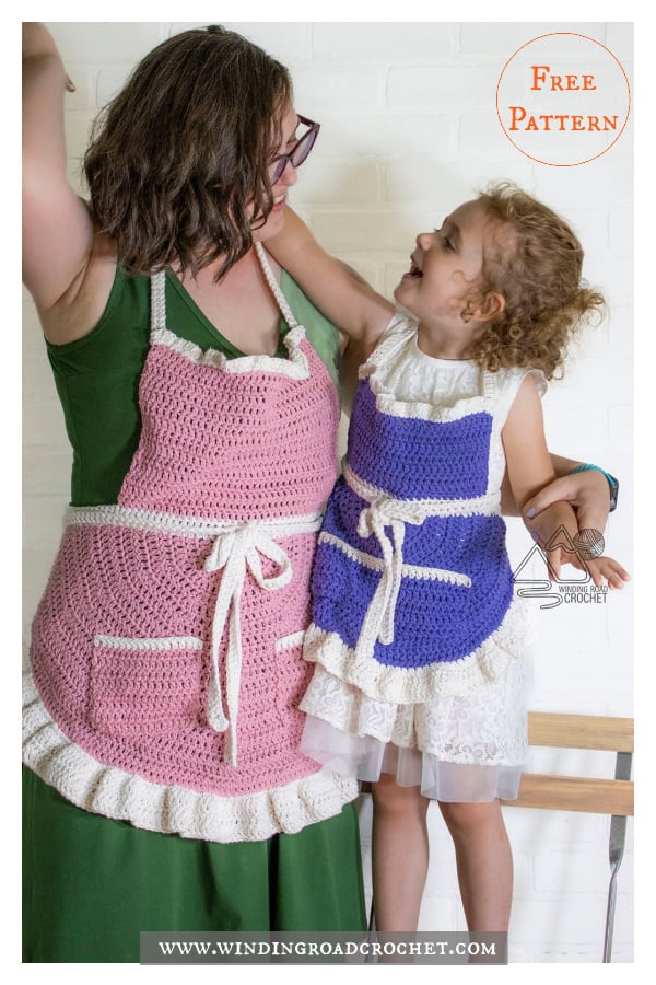 Mommy and Me Apron Free Crochet Pattern