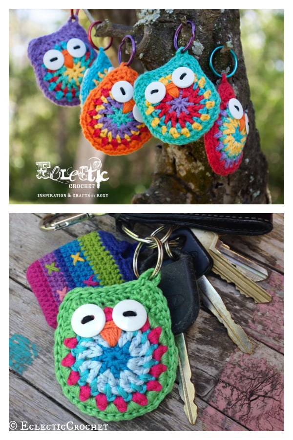 Owl Key Chain Free Crochet Pattern