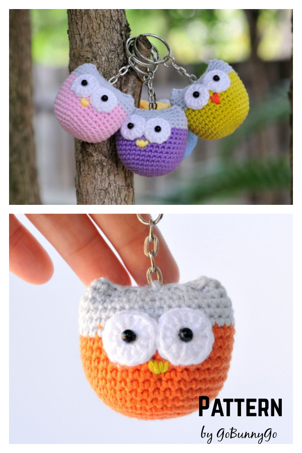 Owl Keychain Crochet Pattern