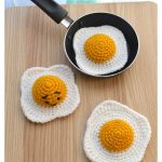 Realistic Fried Egg Free Crochet Pattern