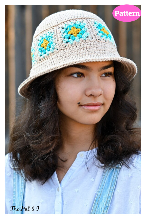 Square Dance Sunhat Crochet Pattern